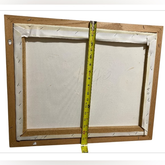 Robert Cox Still Life Oil 16x20 Canvas Painting Pink Yellow Floral Framed 18x22 - Picture 8 of 8